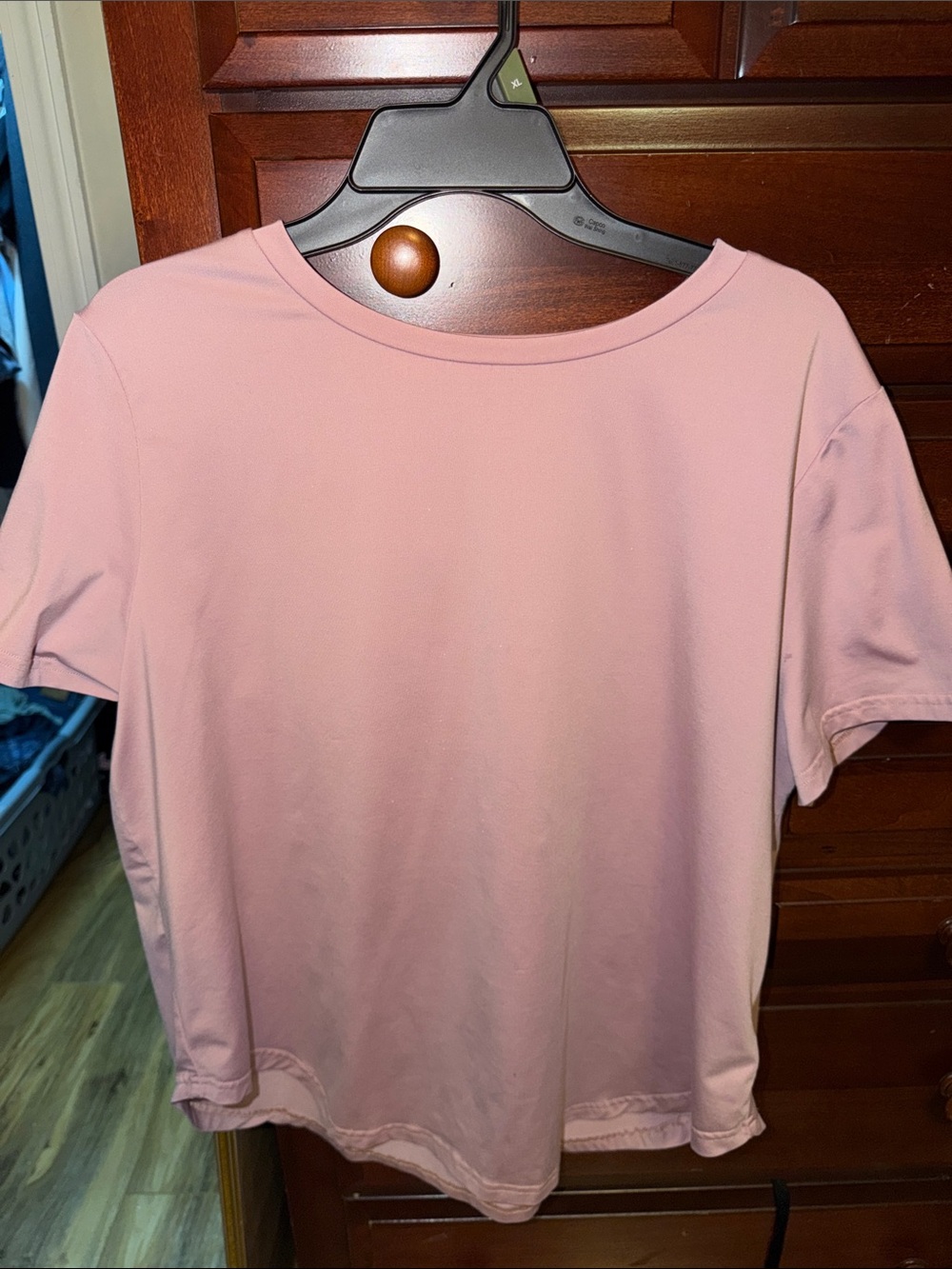 SHEIN Light Pink Short-Sleeve Crewneck Tee